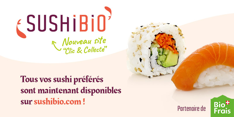 Nouveau site « clic & collecte » pour SushiBio !