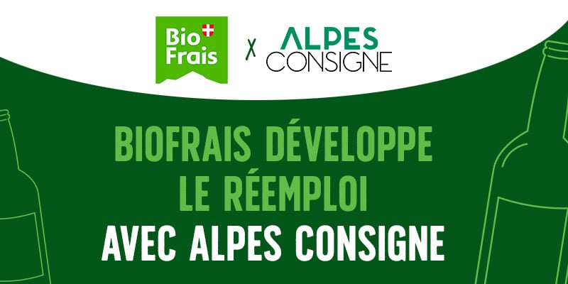 BioFrais développe le réemploi avec Alpes Consigne