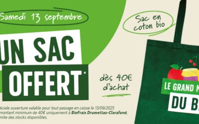Un sac offert à BioFrais Drumettaz le samedi 13 septembre