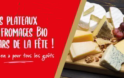Vos plateaux de fromages Bio, stars de la fête !